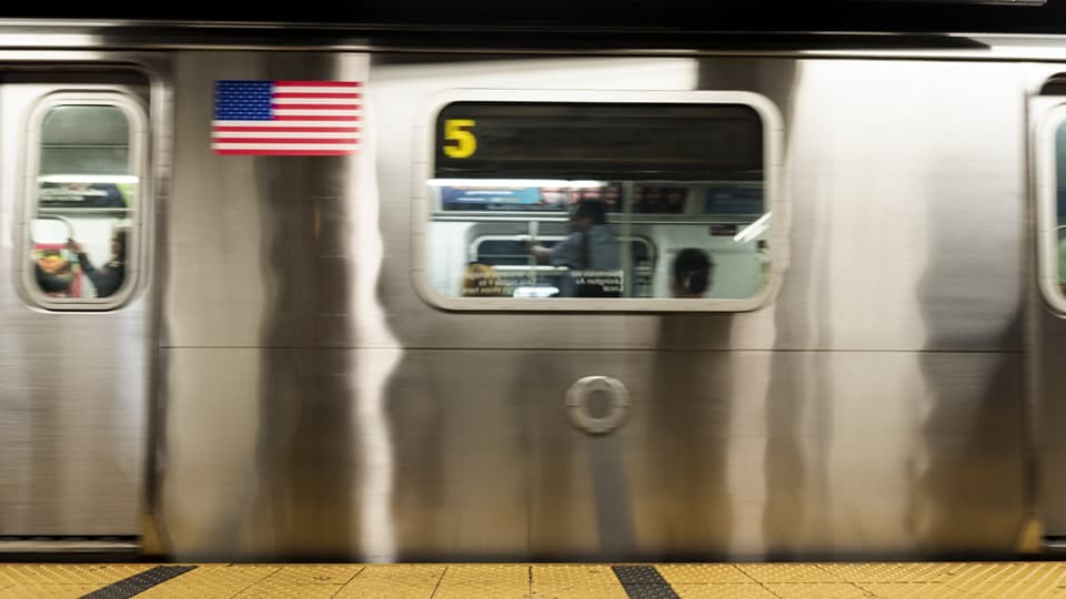 american subway train