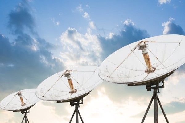 three antennas under sky